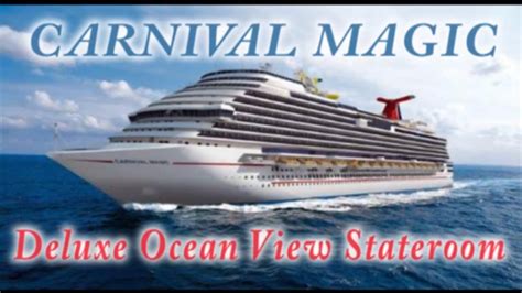 Luxury sea view carnival magic infographics